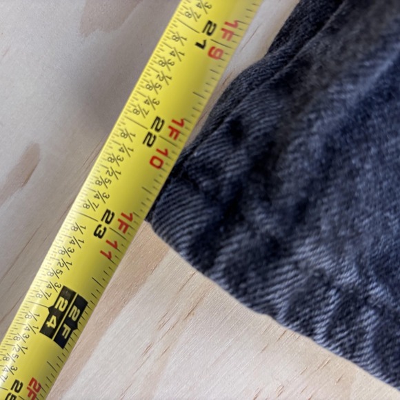 Y2K Rustler Jeans Mens 38x29 Black Denim Charcoal Wash Straight Leg Casual Pants - Picture 5 of 9